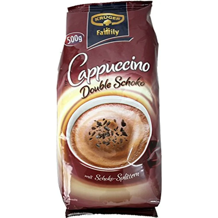Krüger Cappuccino Double Choco 500g mit Schoko-Splittern 1er Pack – Bild 1