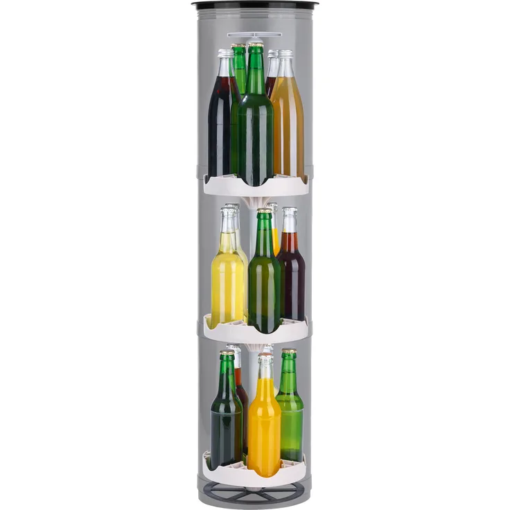 EASYmaxx Flaschenkühler Outdoor, stromloser Kühlschrank für den Garten, bis zu 15 Flaschen, Metall