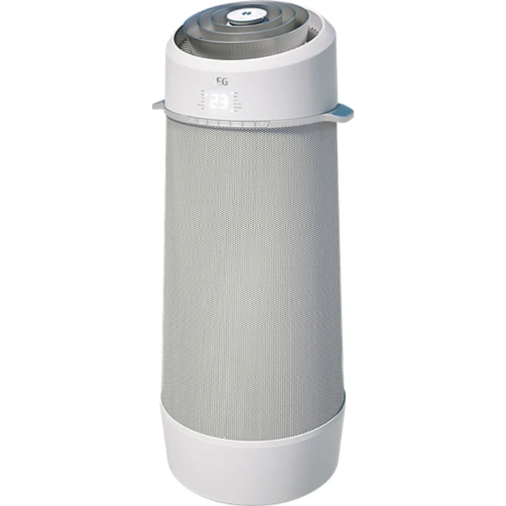 AEG PX71-265WT Eco mobiles Klimagerät (Spiralförmiger Luftstrom, App-Steuerung, Spracherkennung, Fernbedienung, inkl. Fenster-Kit, Kühlen, Heizen, Ventilator, Entfeuchten, Automatik, weiß-silber) – Bild 1