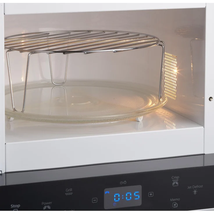 Whirlpool MAX 38 SL Mikrowelle mit Grill, Standgerät, 700 Watt, 13 Liter Garraum, Crisp Funktion, Super-Kompakt Design besonders platzsparend in Ecken, Grill 700 Watt, Schnellauftau-Funktion – Bild 4