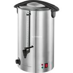 ProfiCook PC-HGA 1196 Heißgetränkeautomat, zum Erhitzen & Warmhalten von z.B. Glühwein-Kaffee-Tee-Punsch oder Suppen, hochwertiges Edelstahlgehäuse, 7 L, Silber