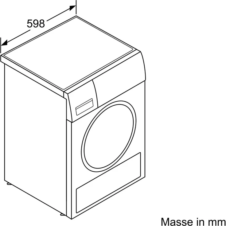 Siemens WT44W5W0, Wärmepumpentrockner, A+++, Fassungsvermögen 8 kg, Standgerät, Breite 59,8 cm, Kindersicherung, Trommelinnenbeleuchtung – Bild 4