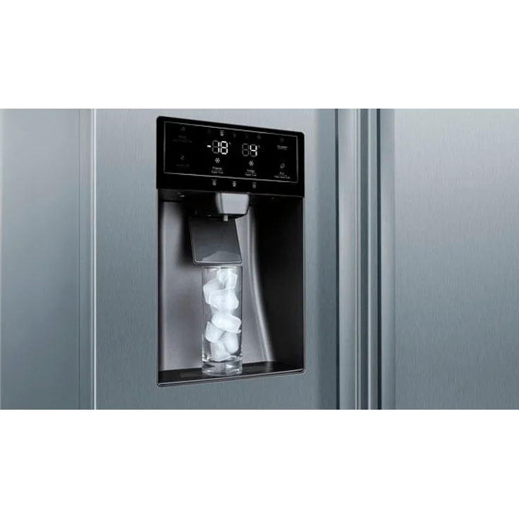 Neff KA3923IEO Side-by-Side-Kühlschrank, freistehend, silber, NoFrost, Wasser- und Eiswürfelspender, Festwasseranschluss, Schnellkühlen und -gefrieren, Breite 90.8 cm – Bild 4