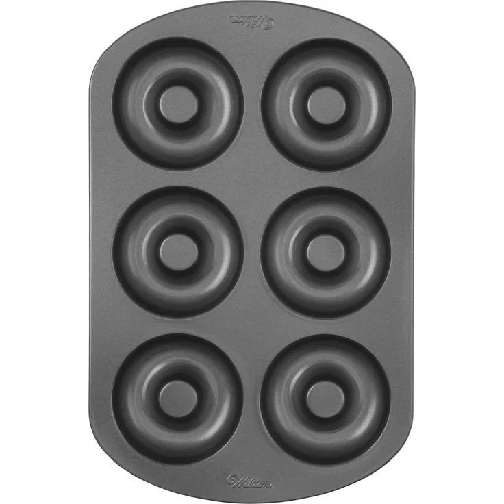 Wilton Donutform mit 6 Mulden, Backform für Donuts