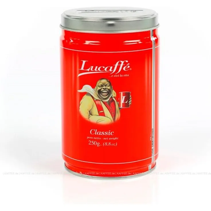 Lucaffé Espressobohnen Classico 80% Arabica 20% Robusta 250 gramm gemahlen Dose - vom Gardasee