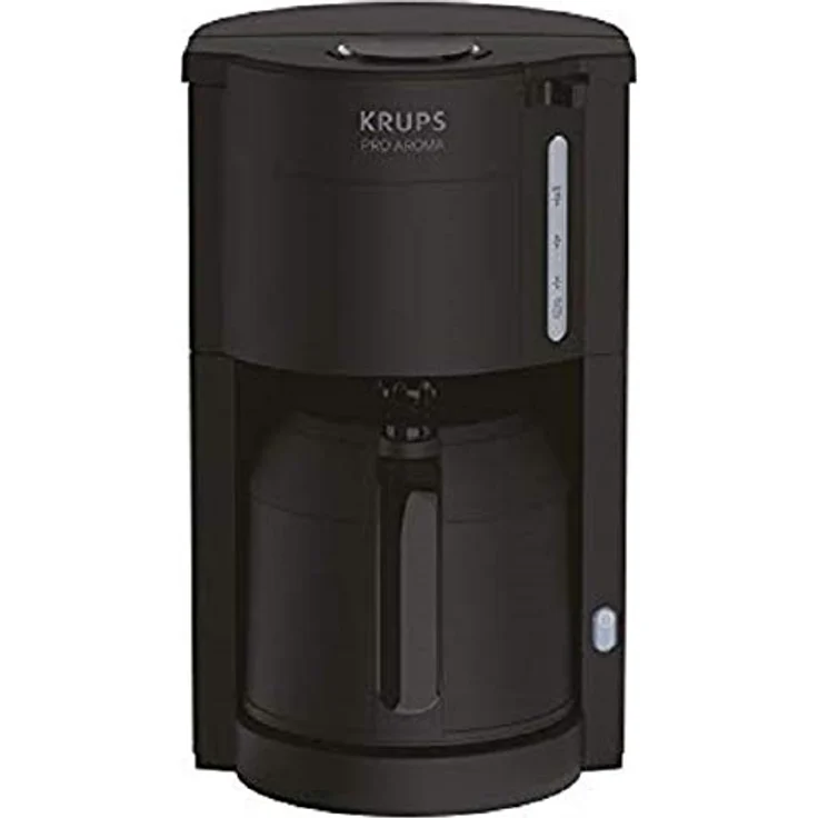 Krups KM303810 ProAroma Thermo-Filterkaffeemaschine F312 (800 Watt, für 10-15 Tassen Kaffee) schwarz – Bild 1