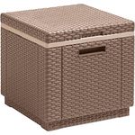 Allibert Beistelltisch-Kühlbox passiv Ice Cube 40 Liter, cappuccino