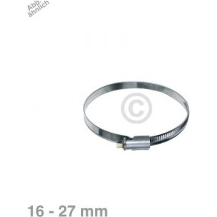 Schlauchschelle 16-27mmØ Chromstahl