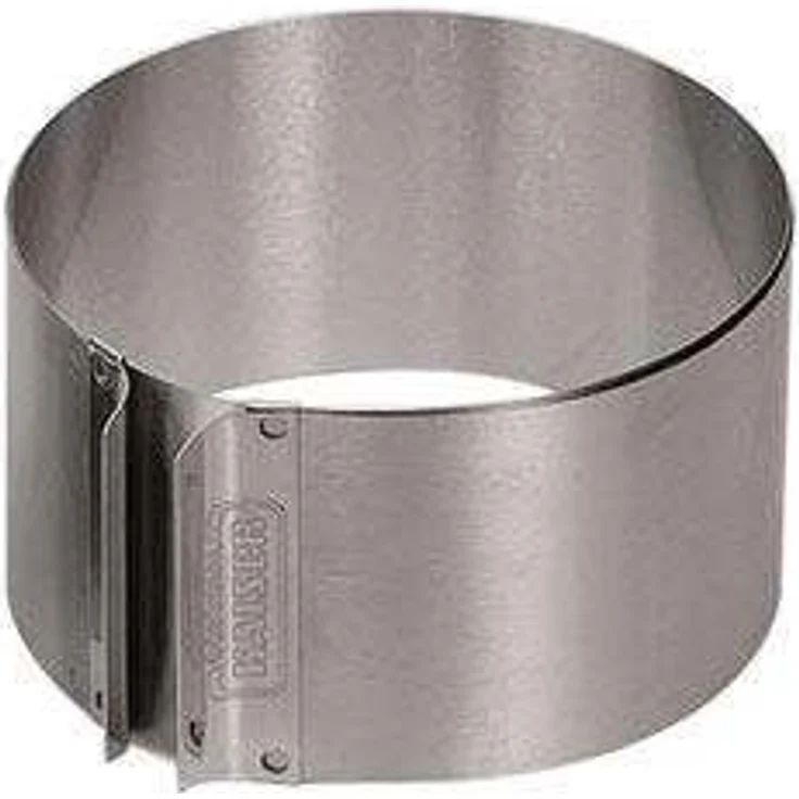 KAISER Tortenring mit Griffen Ø 16,5 x 32 cm 9 cm Ptisserie individuelle Größeneinstellung extra hoher Rand spülmaschinengeeignet – Bild 1