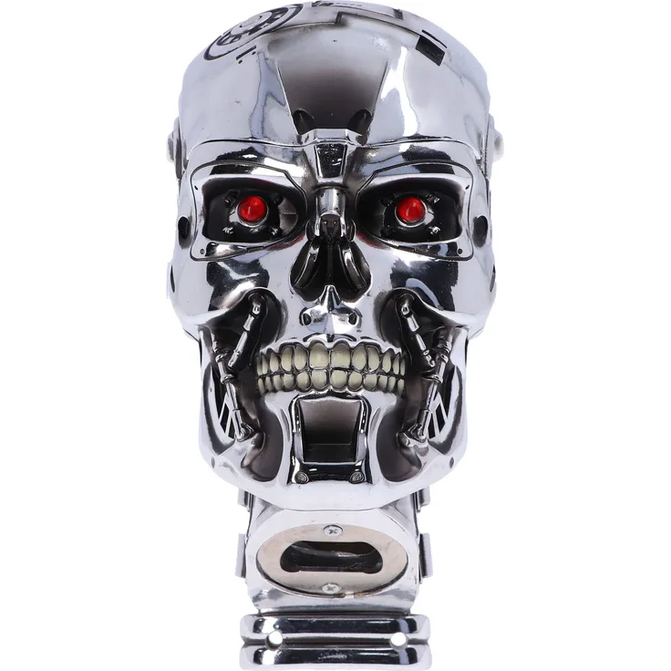 Nemesis Now T-800 Terminator 2 Judgement Day T2 Head Flaschenöffner, Polyresin, Silber, Einheitsgröße