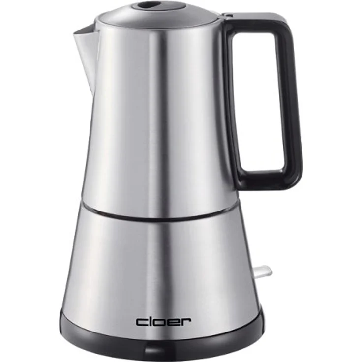 Cloer 5928 Espresso-Kocher - 365 W - für 3-6 Tassen Espresso - Edelstahlgehäuse  – Bild 1