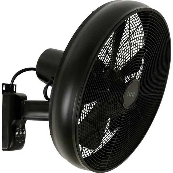 Lucci Air BK Wandventilator (Ø) 410mm Gehäusefarbe: Schwarz