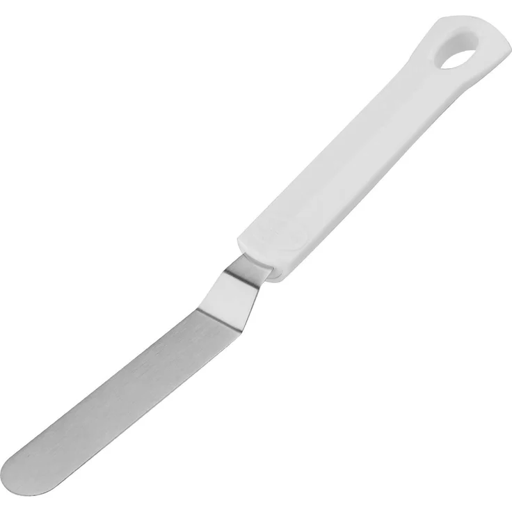 Dr. Oetker Winkelpalette klein, Streichmesser zum präzisen Arbeiten, (Farbe: weiß-silber), Menge: 1 Stück – Bild 1