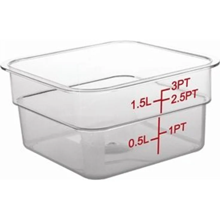 Vogue CF020 Polycarbonat quadratisch Container