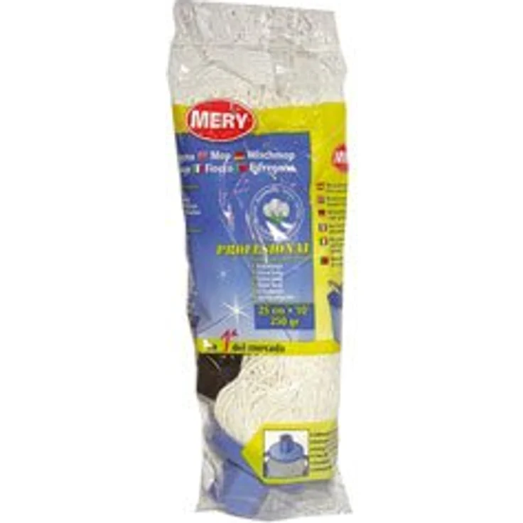 Mery 0420.51 Profi Mopp Baumwolle Ecru 250 g, 25 cm – Bild 1