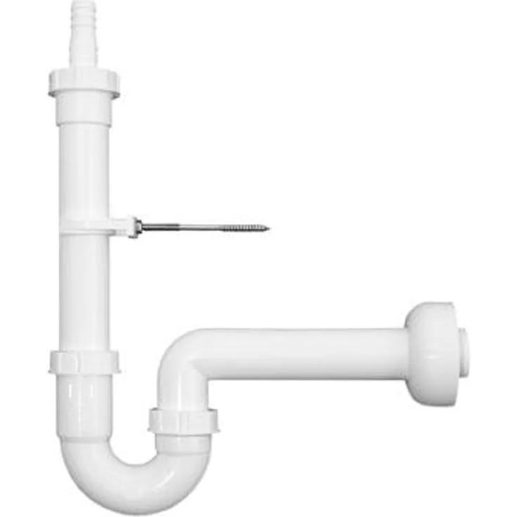 Geräte Geruchsverschluss Kunststoff-Siphon Geruchsverschluss für Waschmaschine Spülmaschine 50 x 20-24 mm