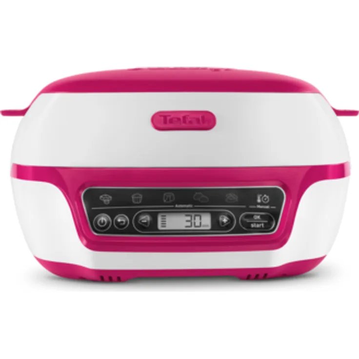 Tefal CAKE FACTORY KD8018 [Kuchenbackgerät, 5 automatische Programme, Zubehör inklusive: Rezeptbuch, Muffinform, Mini-Kuchenform, tiefe Form, für z.B. Lavakuchen, Brot, Cup Cakes, Brötchen] - Preisvergleich