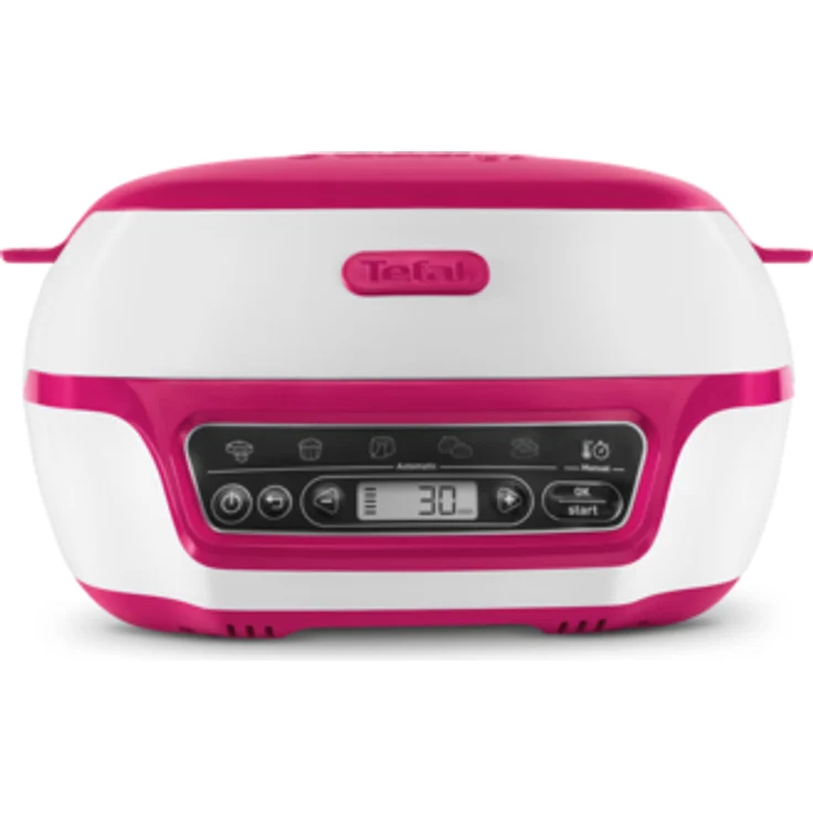 Tefal CAKE FACTORY KD8018 [Kuchenbackgerät, 5 automatische Programme, Zubehör inklusive: Rezeptbuch, Muffinform, Mini-Kuchenform, tiefe Form, für z.B. Lavakuchen, Brot, Cup Cakes, Brötchen] - Preisvergleich – Bild 1