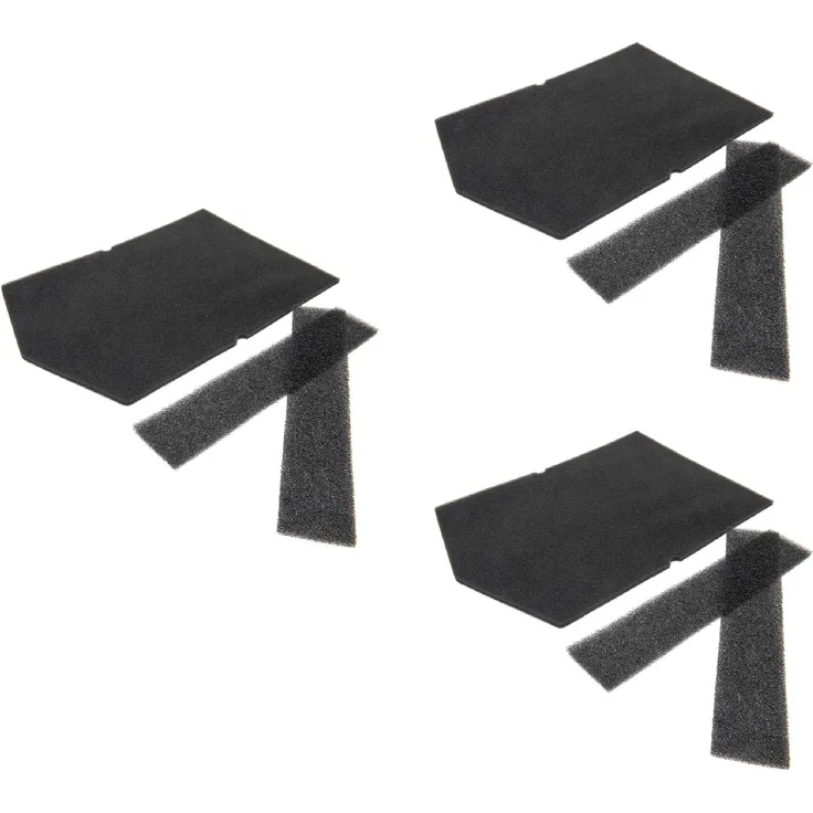 vhbw 9x Schaum-Filter für Trockner, Wärmetauscher Miele T 8801 WP HomeCare XL, T 8826 WP EcoComfort, T 8827 WP EcoComfort, T 8847 WP EcoComfort