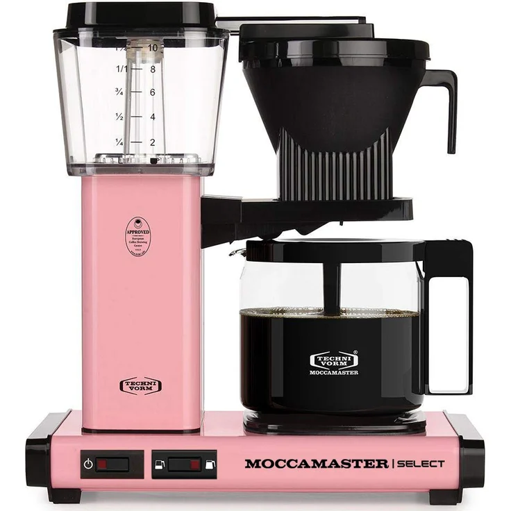 Moccamaster 53989 KBG Select Filterkaffeemaschine, Aluminum, 1.25 liters, Pink – Bild 1
