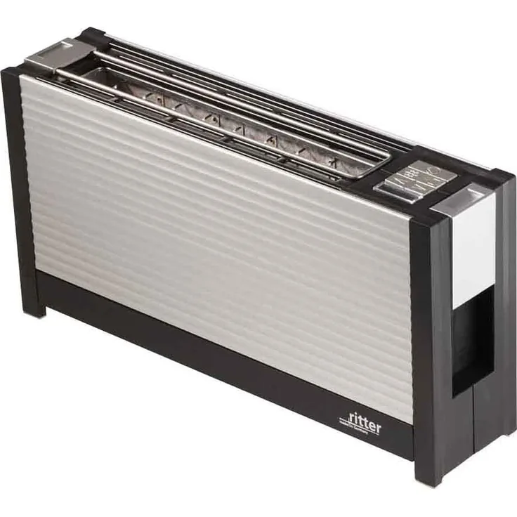 Ritter Toaster volcano 3, Aluminium, Langschlitztoaster mit hochwertigen Aluminiumfronten, made in Germany
