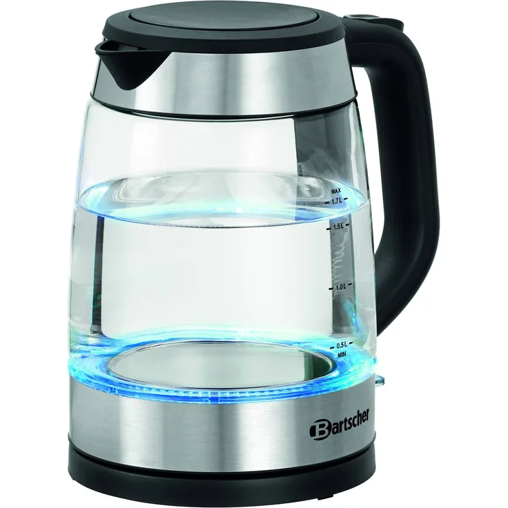 Bartscher Wasserkocher, 1,7 Liter, 2200 Watt, Glas
