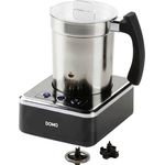 Domo DO717MF Milchaufschäumer Edelstahl, Schwarz 650W