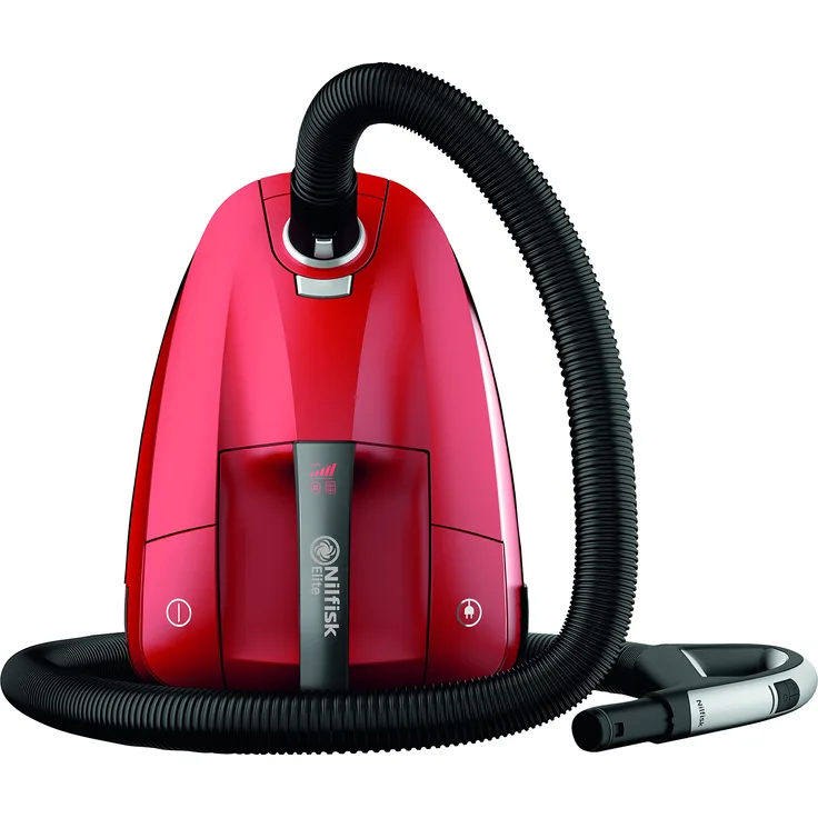 Nilfisk 128350554 Roter Staubsauger mit Staubbeutel Elite RCL14E08A2, Plastic, 3.2 liters