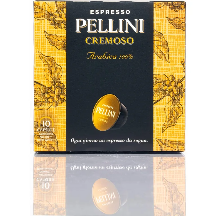 Pellini Caffè, Espresso Pellini Cremoso, kompatibel mit Nescafé Dolce Gusto - 6 Packungen mit 10 Kapseln (insgesamt 60 Kapseln)