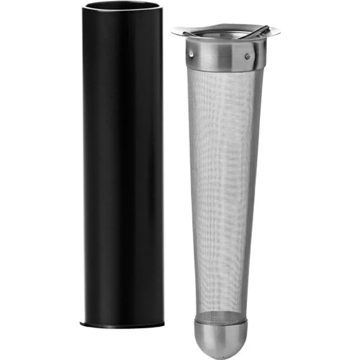 Stelton Edelstahl, Black, Ø 6cm, L 15,8cm