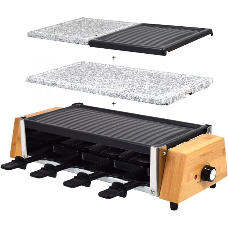Syntrox Germany Chef-Grill RAC-1200W_Murten Raclette, 1200 Watt – Bild 1