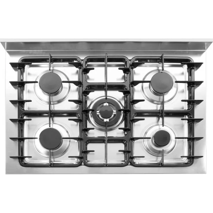 Hendi Gasherd - 5 Brenner mit offenem Unterbau