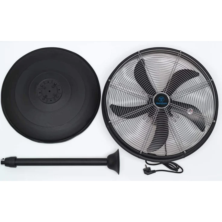 Westinghouse Lighting 7271540 Yucon I 50 cm Standventilator für den Innenbereich, 120 W, 230 V, matt schwarz-chrom, 135 cm – Bild 3
