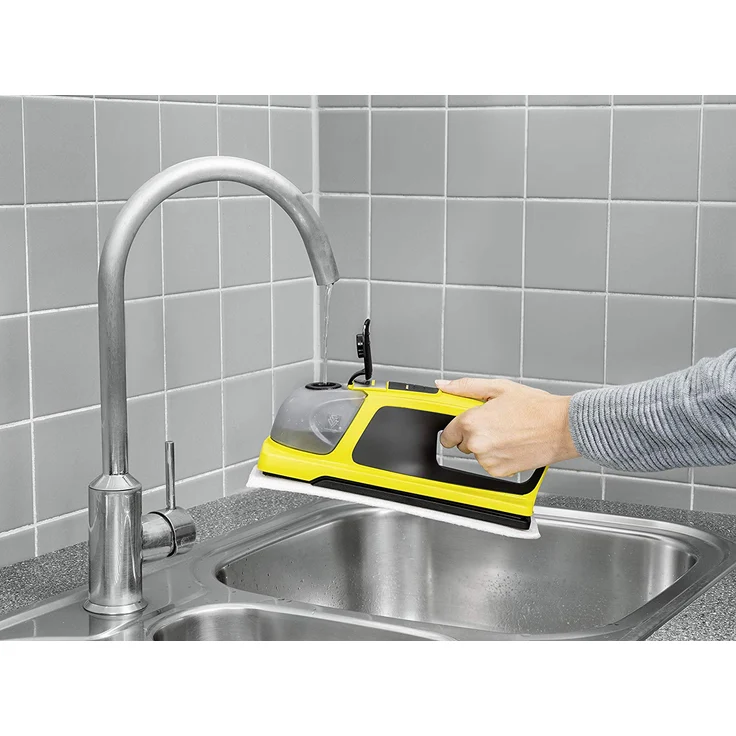 Kärcher KV 4 vibrierender Akku-Wischer, 35 min Akkubetrieb, elektrischer Wasseraustrag, Wischtuch, 20 ml Fensterreiniger-Konzentrat, 1.633-920.0 – Bild 8