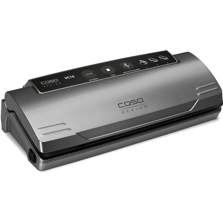 CASO 1374 VC 10 PlusEdition Vakuumierer mit Schlauchanschluss zur Behälter-Vakuumierung, 110W, Kunststoff, silber – Bild 1