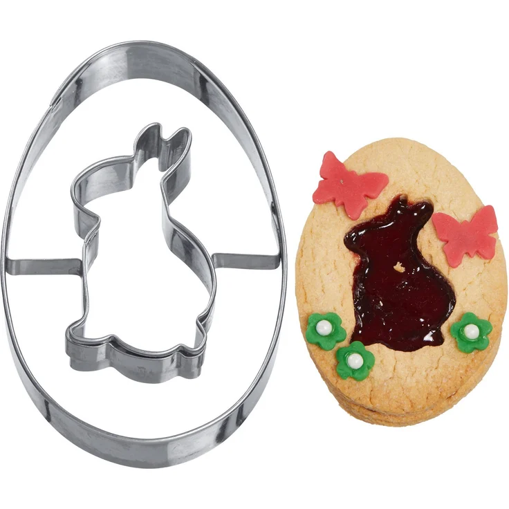 Westmark Ausstechformen-Set, 6-tlg, Rostfreier Edelstahl, Ostern, Silber, 31952260, Frühjahr, verschiedene Motive – Bild 2