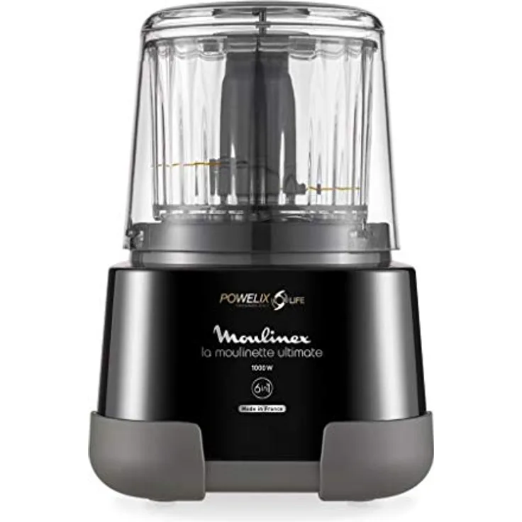 Moulinex DP8108 Mltt La Moulinette XXL Universalzerkleinerer, 2 Klingen, 5 Funktionen, Kunststoff, schwarz