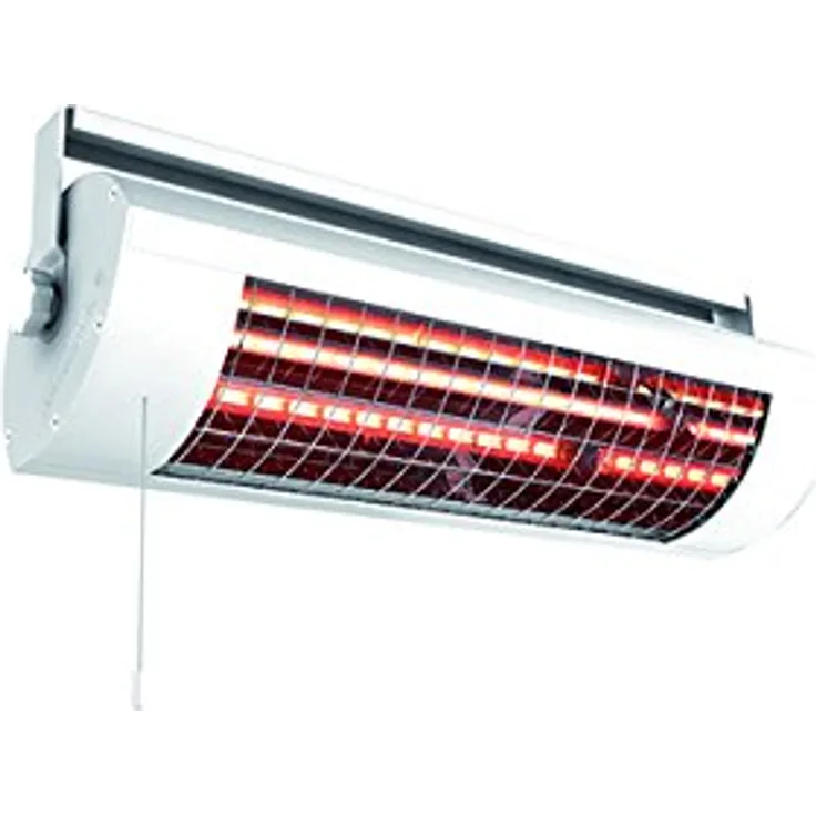 Solamagic Infrarotstrahler SM-1400-W mit Zugschalter, Farbe: weiß, Maße: 483x144x152mm, 230V, Infrarotheizung