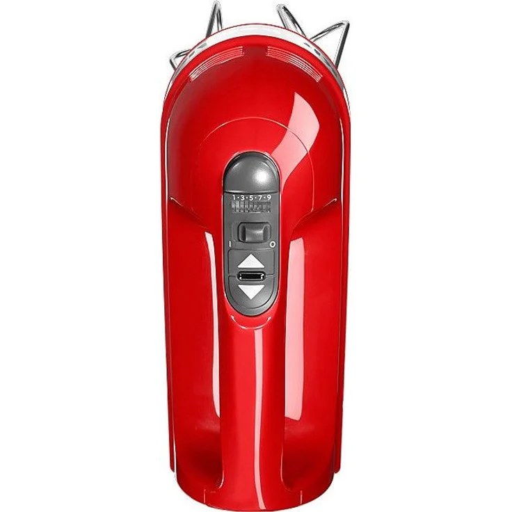 KitchenAid 5KHM9212EER Handmixer, 85 Watt Leistung, 9 Geschwindigkeitsstufen, LED-Anzeige, empire rot – Bild 5