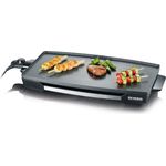 SEVERIN KG 2397 Tischgrill 2.200 W, Antihaftbeschichtete XXL-Grillfläche edelstahl-schwarz