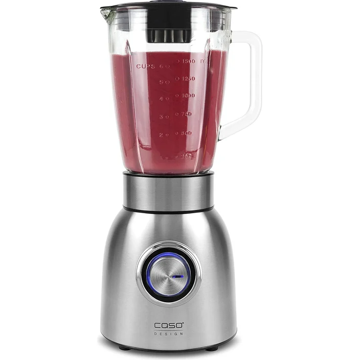 Caso B800 - Design Standmixer für leckere und frische Smoothies, Gehäuse aus langlebigem Edelstahl, 1000 W, Silber, Silber, Schwarz, 3616 – Bild 5