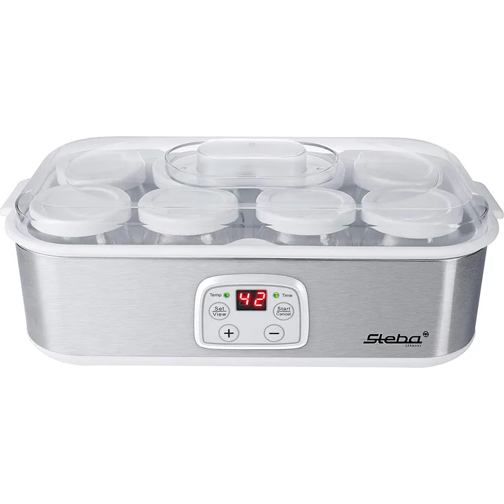 Steba JM 3 Joghurt-Maker, Kunststoff, 1.5 liters, Edelstahl-weiß