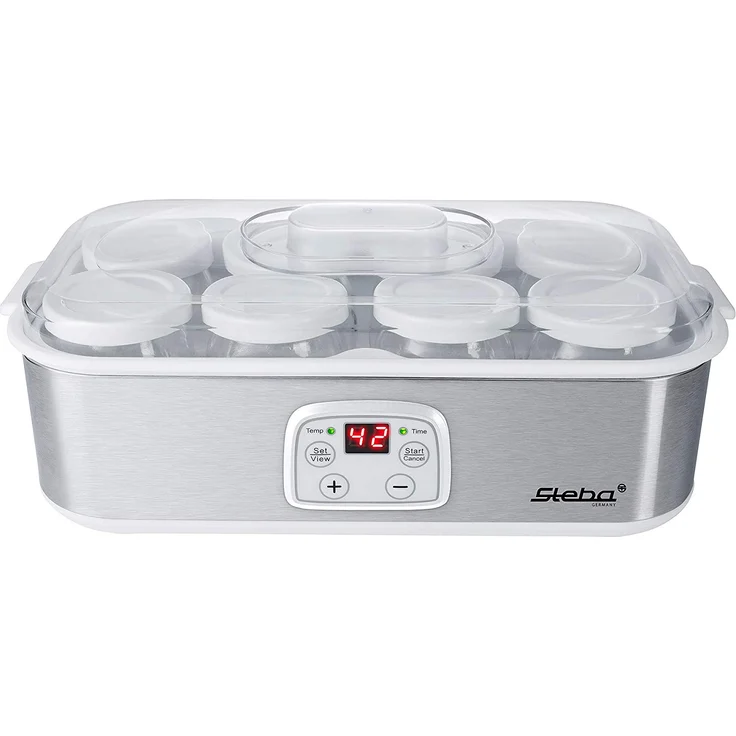 Steba JM 3 Joghurt-Maker, Kunststoff, 1.5 liters, Edelstahl-weiß