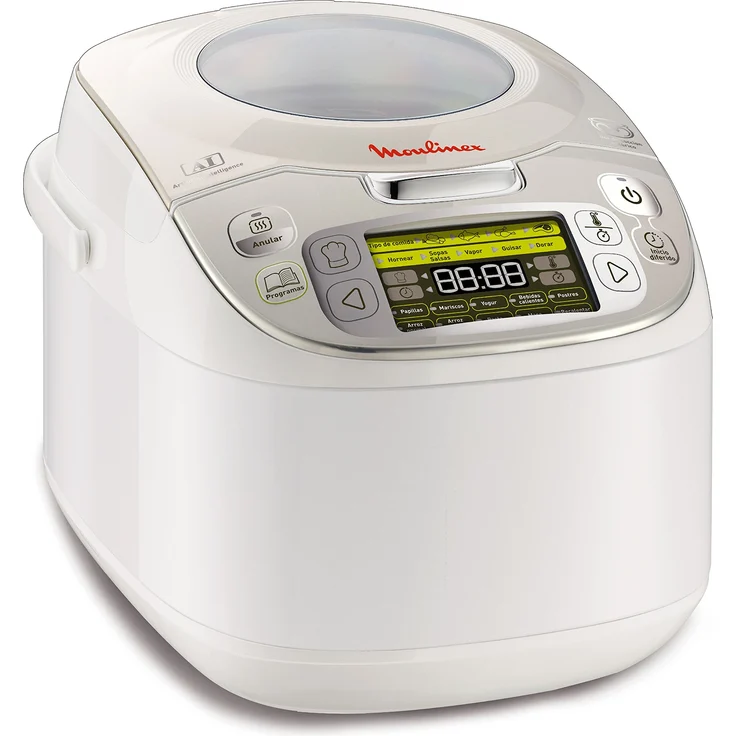 Moulineux MK812121 Multikocher Advance Color Blanco, 5L, Aluminium, Weiß, 750 Watt