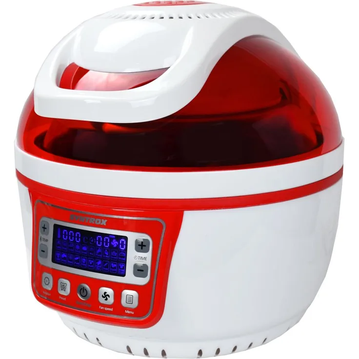 Syntrox AF-1400W-25 Heißluftfritteuse, 10 Liter Garraum, mit Sichtfenster, 1400 Watt