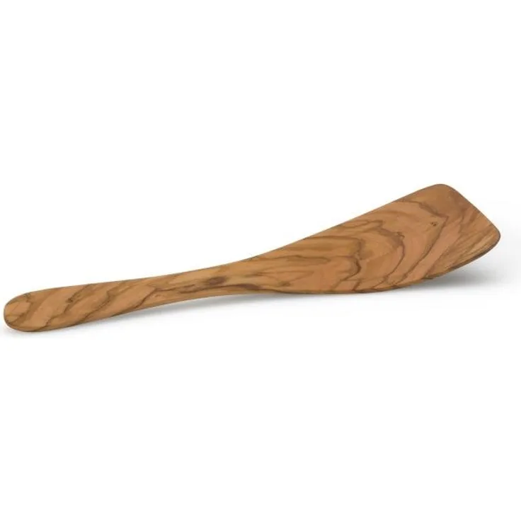 Continenta Wokwender, Woklöffel, Pfannenwender, Wokspachtel, aus Olivenholz, 32 cm