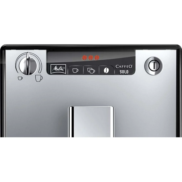 Melitta Caffeo Solo E950-103 Kaffeevollautomat mit Vorbrühfunktion und integriertem Mahlwerk , 15 Bar, LED-Display, höhenverstellbarer Kaffeeauslauf, herausnehmbare Brühgruppe, silber – Bild 3