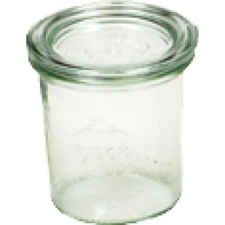 Weck Mini-Sturzglas 140 ml, ohne Ringe und Klammern, 12 stücke