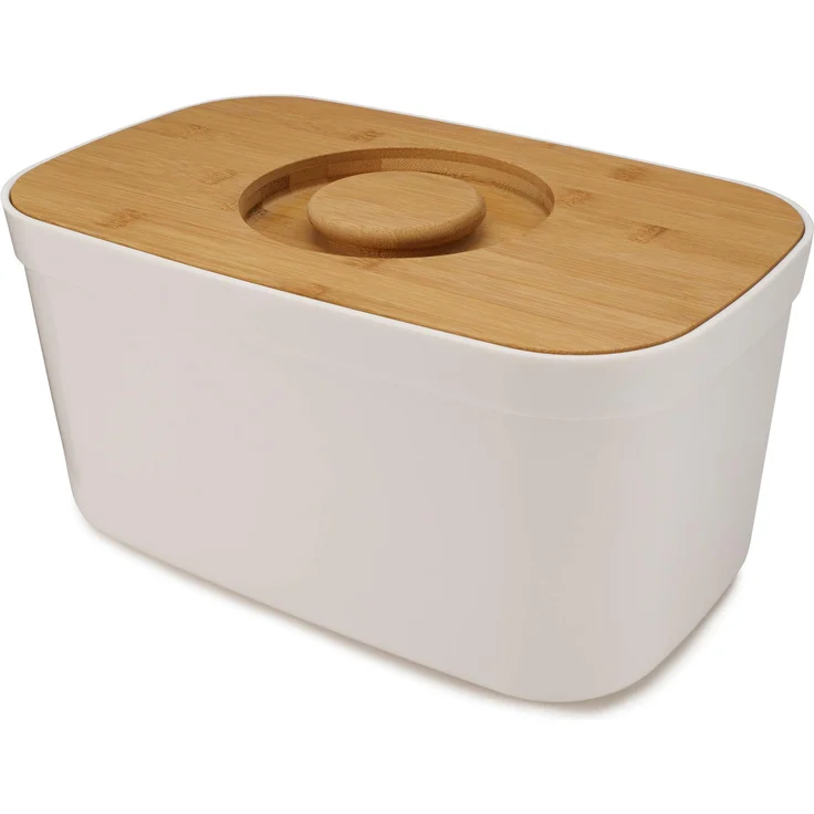 Joseph Joseph Bread Bin - Brotkasten mit integriertem Schneidebrett - weiß – Bild 1