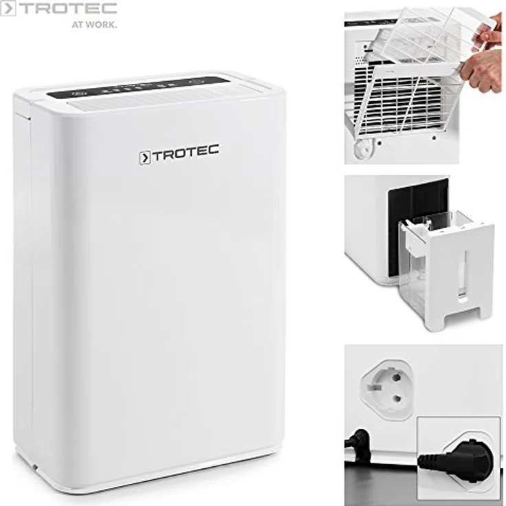 TROTEC Komfort Luftentfeuchter TTK 52 E (max.16 L-Tag), geeignet für Räume bis 78 m³ - 31 m² – Bild 1